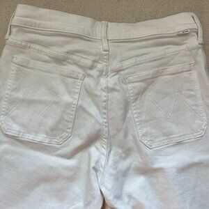 Mother Jeans, White, Size 29